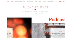 Desktop Screenshot of 40andsowhat.com